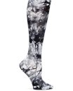 Compression Socks Medical Symbols in Grey Tie Dye